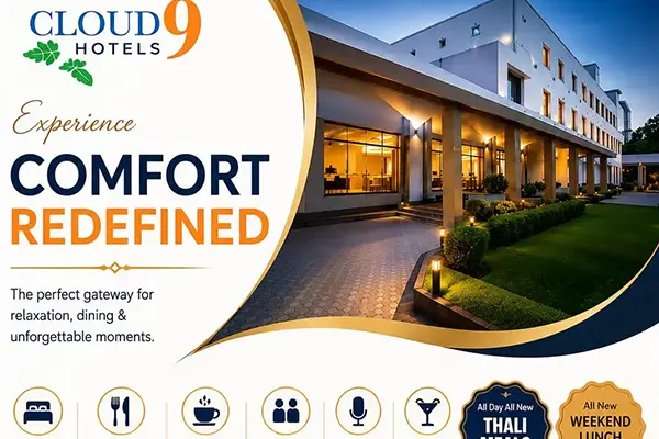 Cloud9 Hotel|A world-class 4-star facilitated|Hotel in Kothamangalam